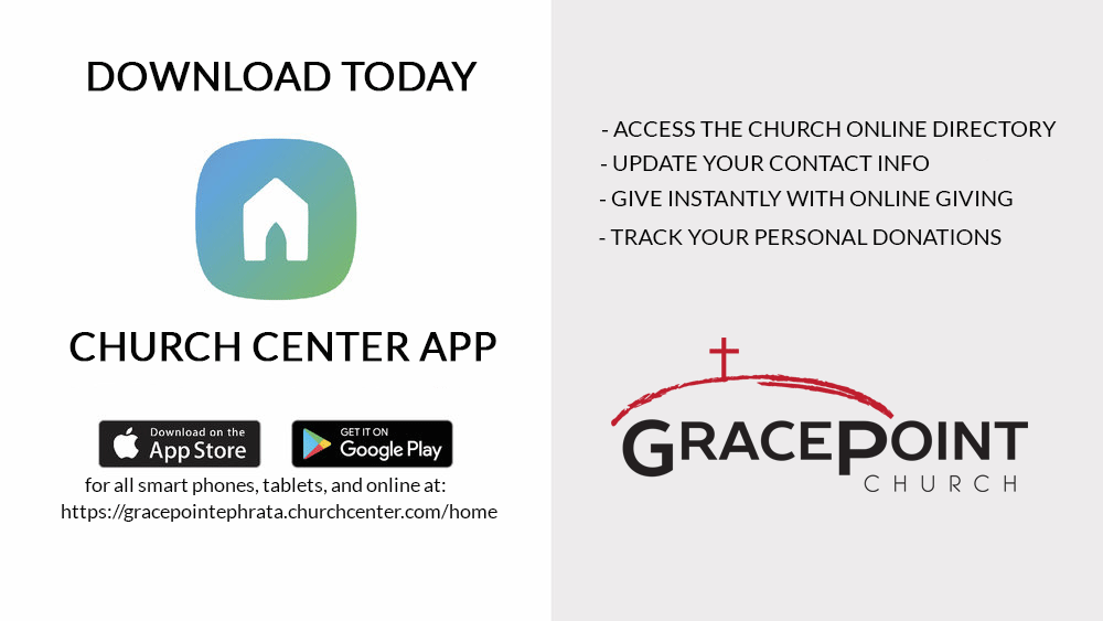 Download the Church Center App today